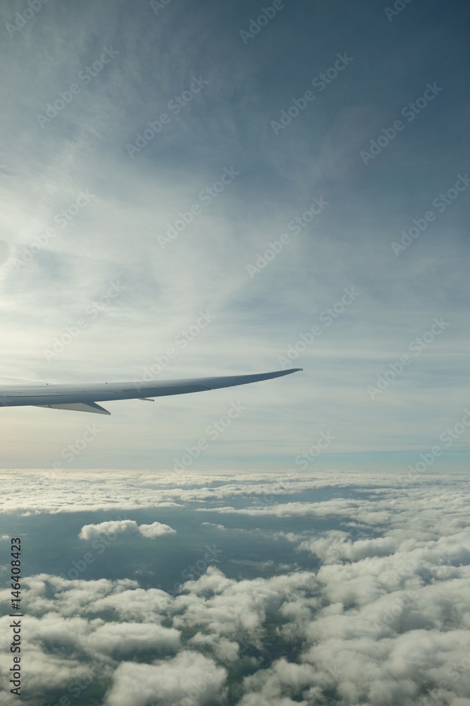 Fototapeta premium Flying over the clouds