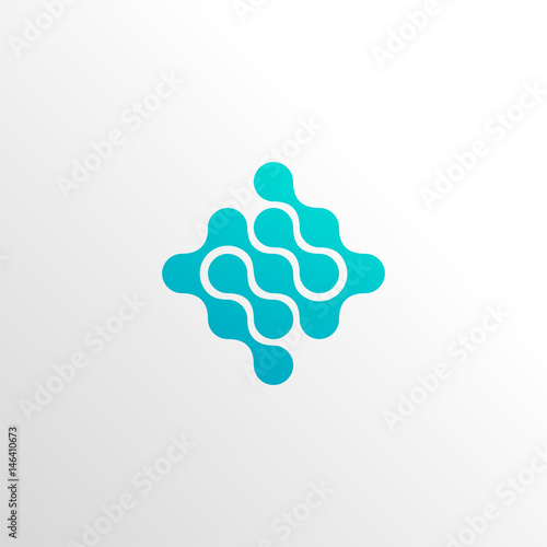 neuron molecular logo icon