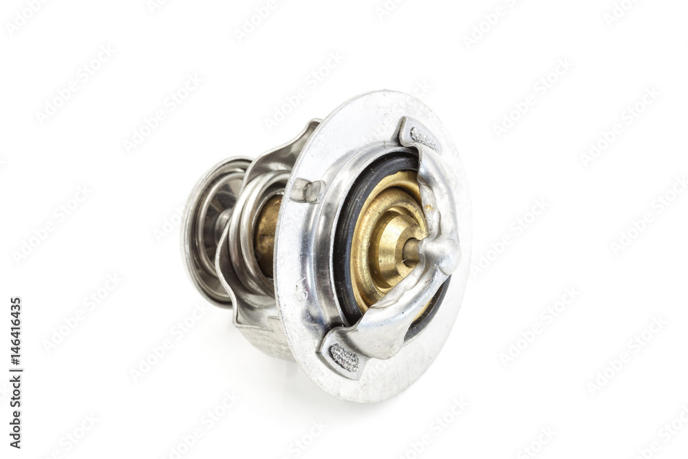 Thermostat of car isolated on white Thermostat of car isolated on white