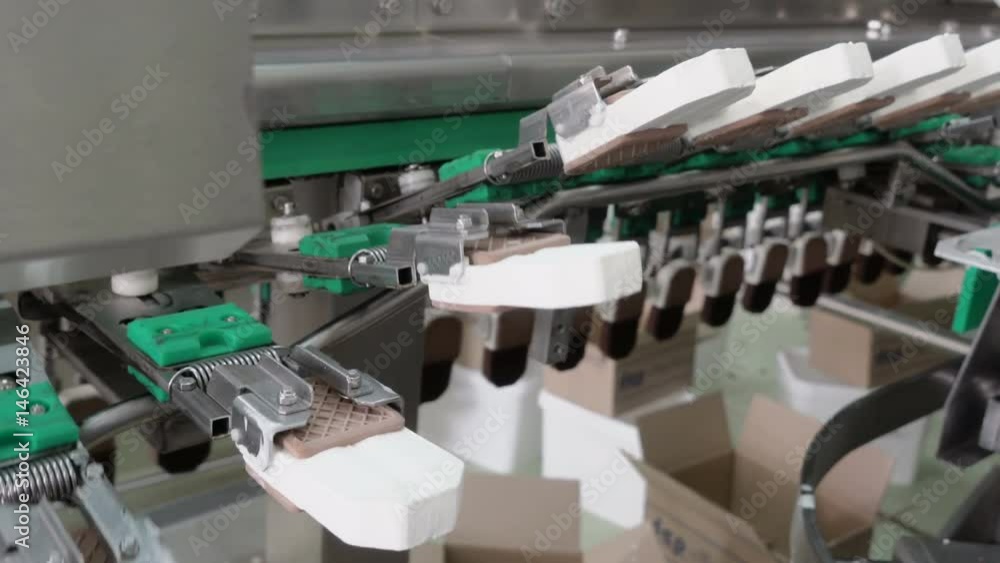 Automatic ice cream production line. Automatic ice cream production line.