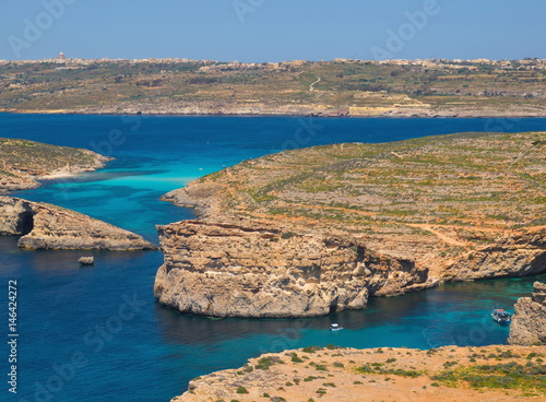 Blick über die Insel Comino / Malta