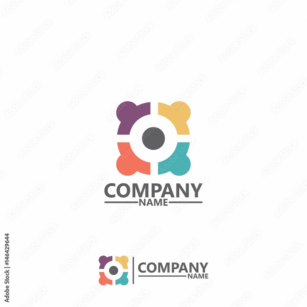 Simple Colorful Logo Template Simple Colorful Logo Template