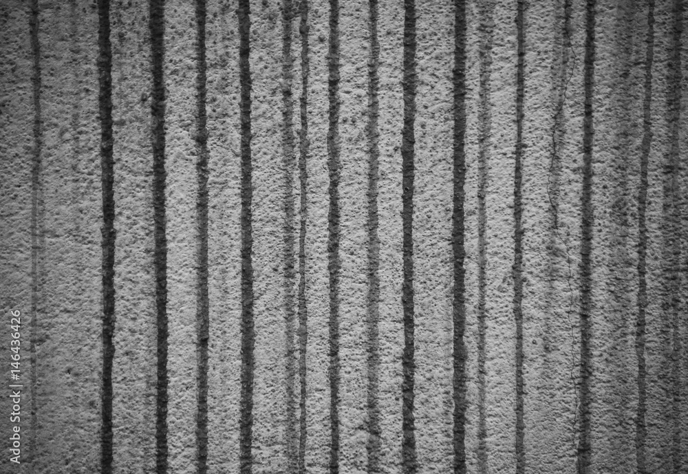 Dirty wall elevation with stripes