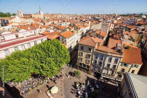 Panoramic view of Perpignan, France photo