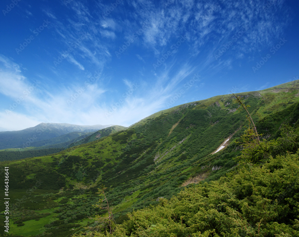 Obraz premium Mountain landscape in summer