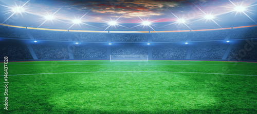  soccer stadium with the bright lights © Alekss