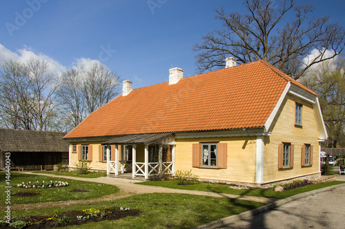 Wallpaper Mural Latvia. Sigulda. The House Manager of the estate. Barn. The Crusader Castle watchtower. Torontodigital.ca