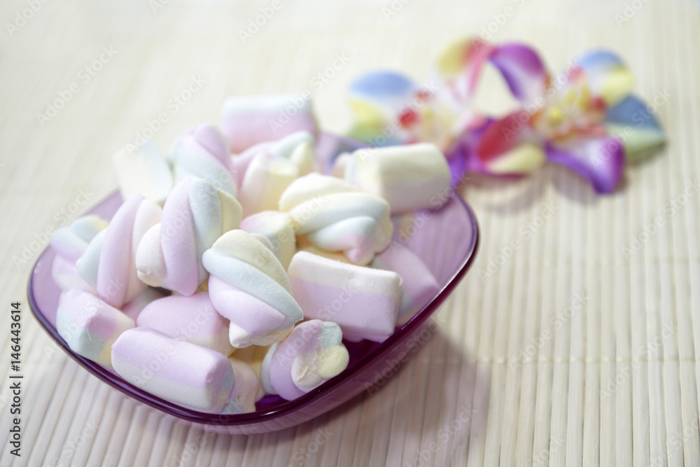 Colorful sweet marshmallow Colorful sweet marshmallow