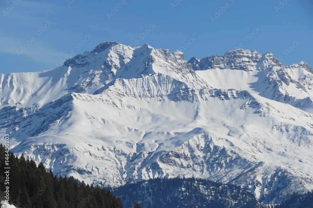 Rhône-Alpes - Savoie - Les Saisies - Vue sur le Dôme de Miage