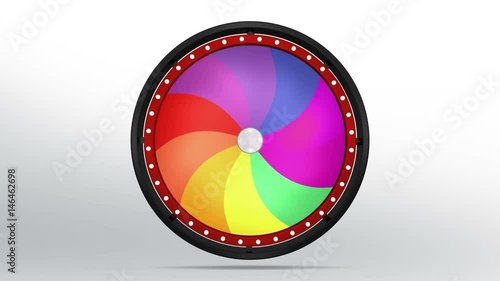 black fortune wheel of 10 area twirl 4K