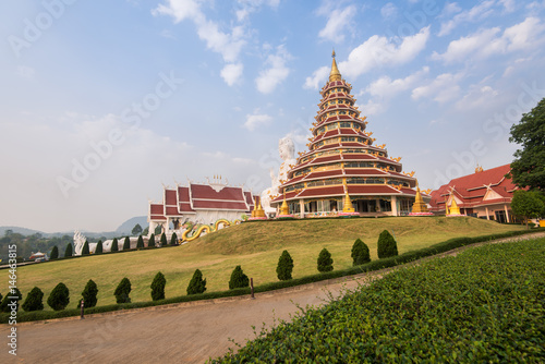 pagoda of wat hyuaplakang, chiangrai province, Thailand photo