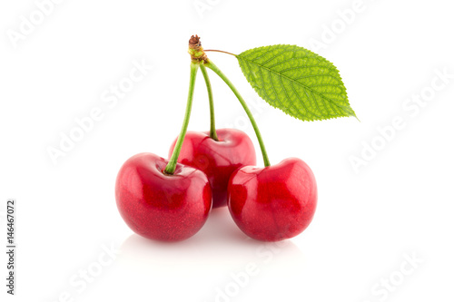 tasty cherry isolated.