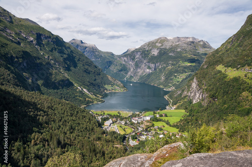 Top view on Gejrangerfjord