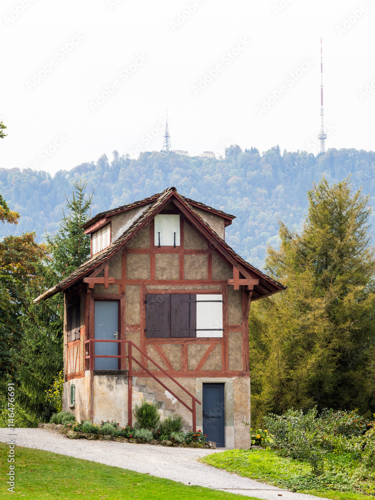 Cottage in Zurich park