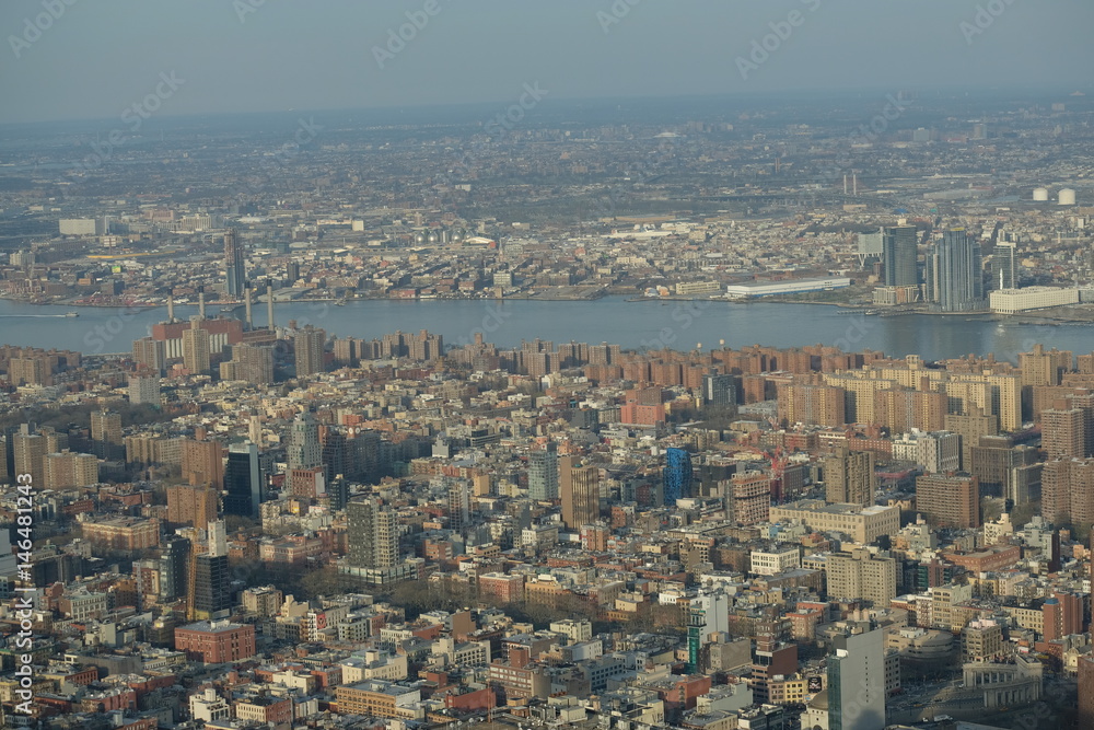 View at Manhattan midtown from One World Trade Center View at Manhattan midtown from One World Trade Center