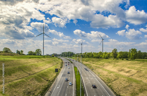 High-speed highway in Antwerpen, Belgium