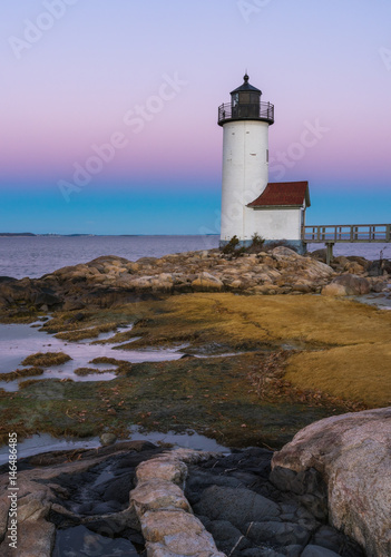 Annisquam Lighthouse in pink