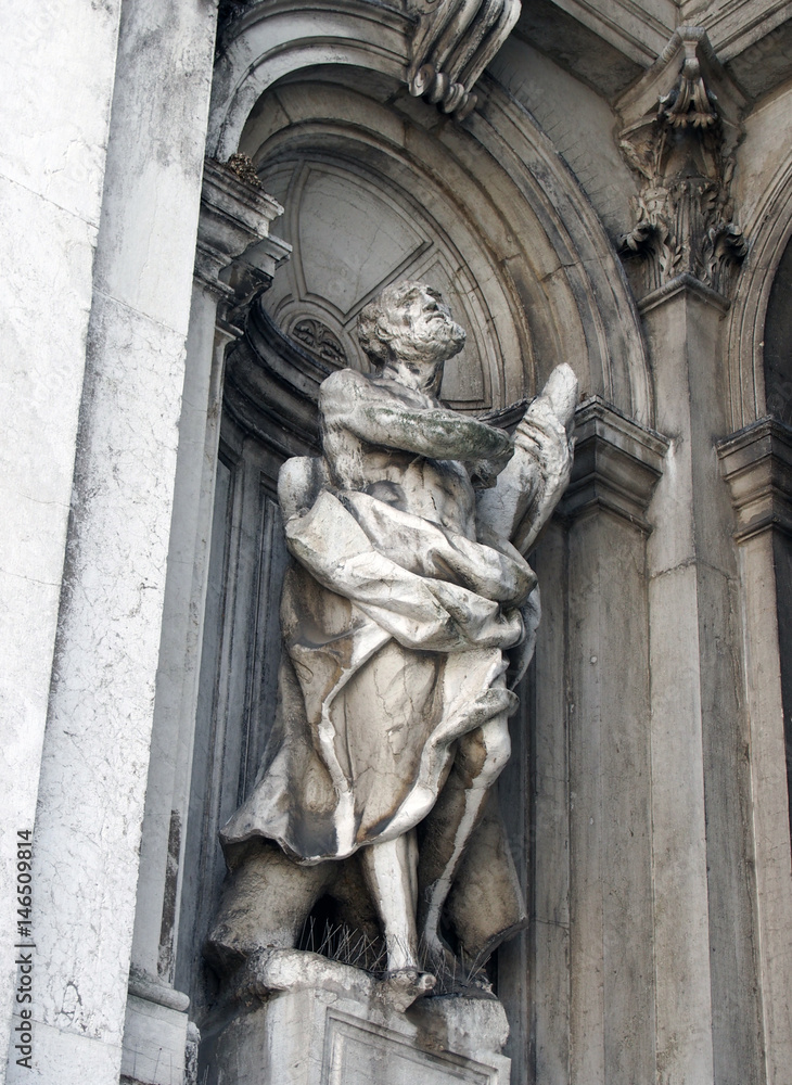 Venice Santa Maria della Salute details statue