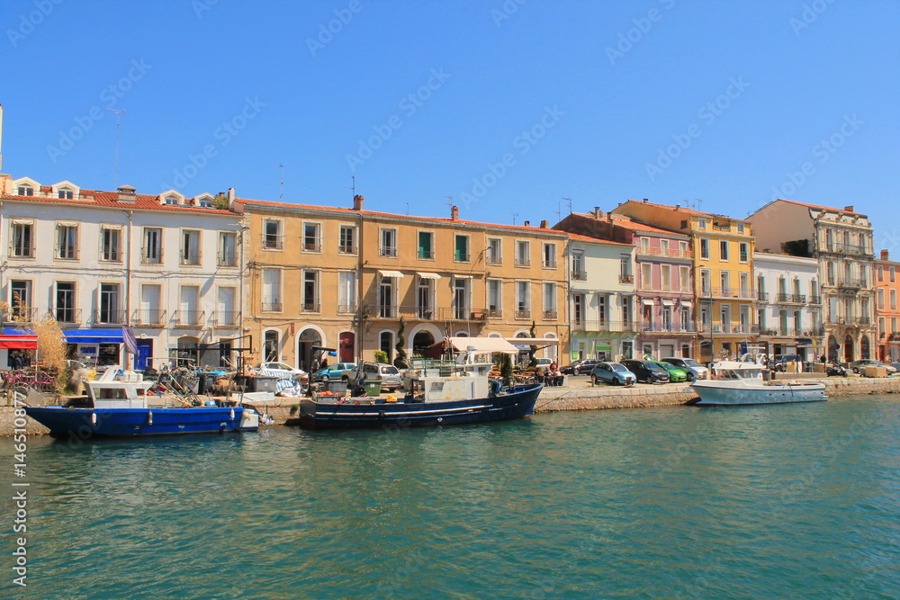 Fototapeta premium Sète, ville maritime en Occitanie