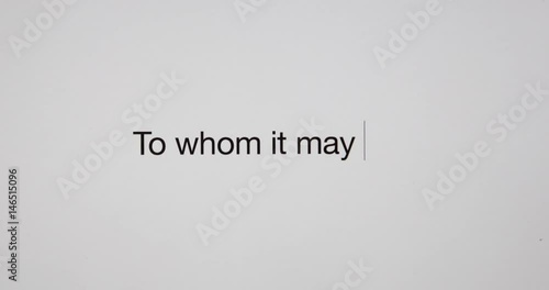 To whom it may concern