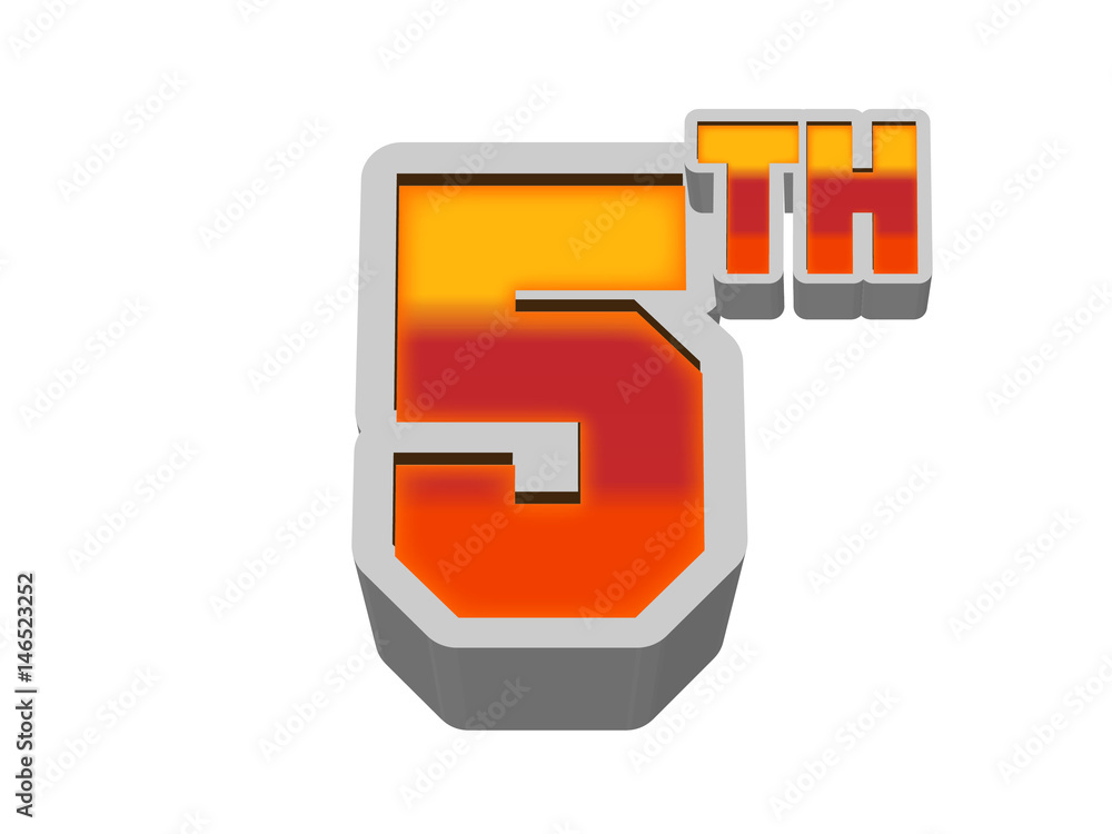 5th celebration event number for poster or invitation 5th celebration event number for poster or invitation