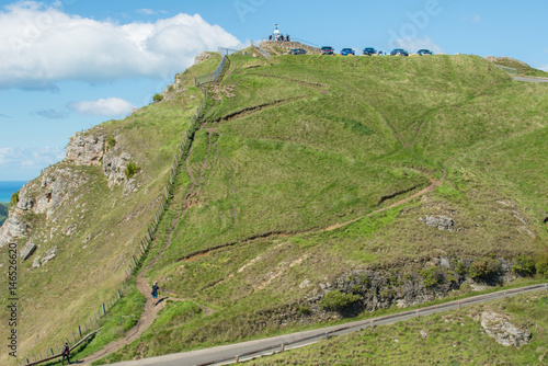 The peak trail to the summit of Te Mata Peak, Hawke's bay region, New Zealand. photo