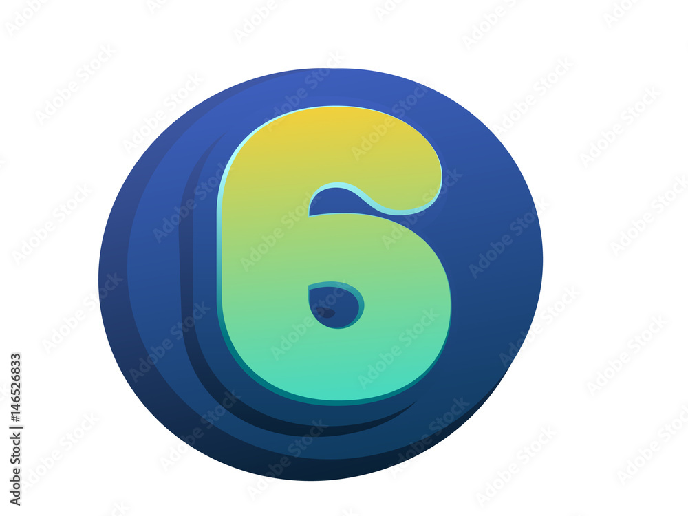 6th celebration event number for poster or invitation 6th celebration event number for poster or invitation