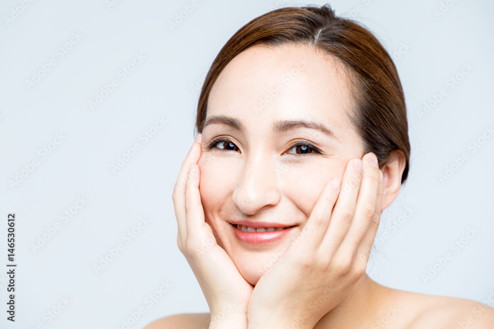 beautiful woman portrait. beauty and skincare concept. beautiful woman portrait. beauty and skincare concept.
