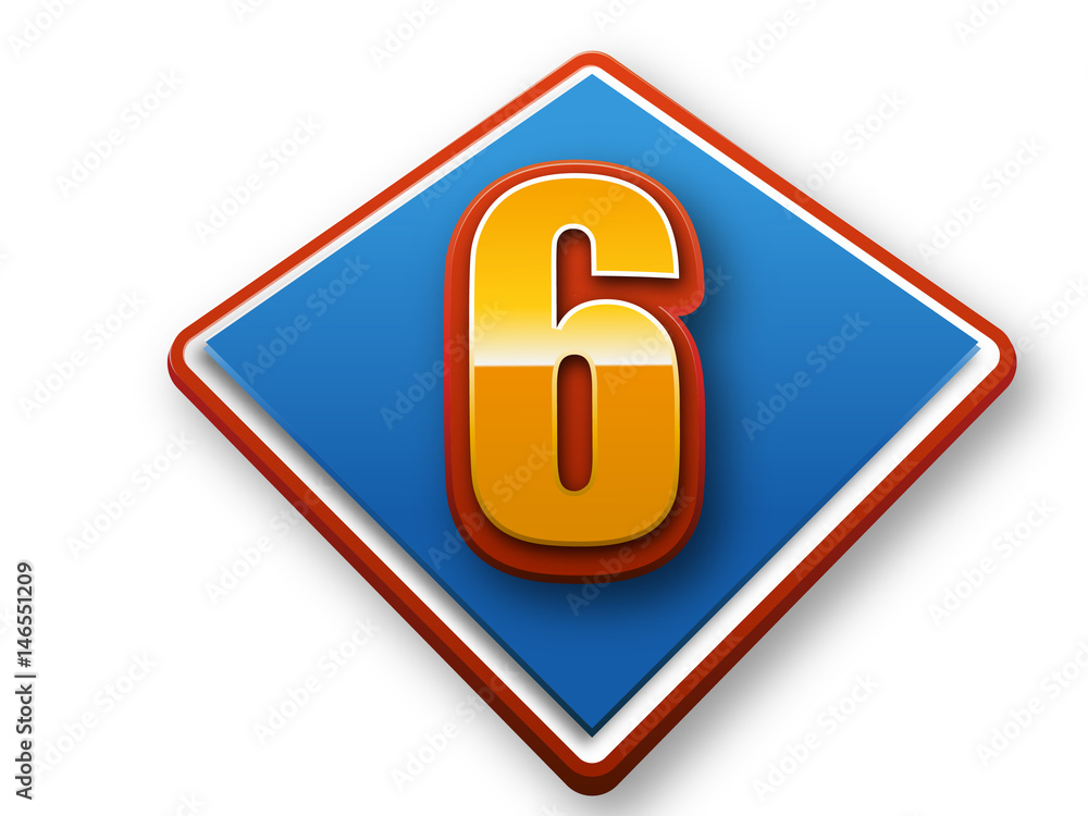 6th celebration event number for poster or invitation 6th celebration event number for poster or invitation