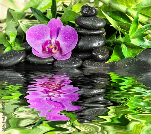 Spa concept with zen stones...
