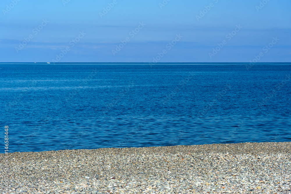 Black Sea pebble beach