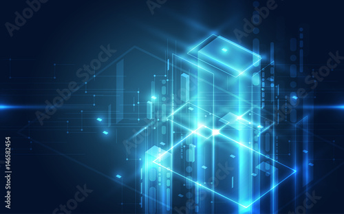 Abstract digital technology concept. vector background