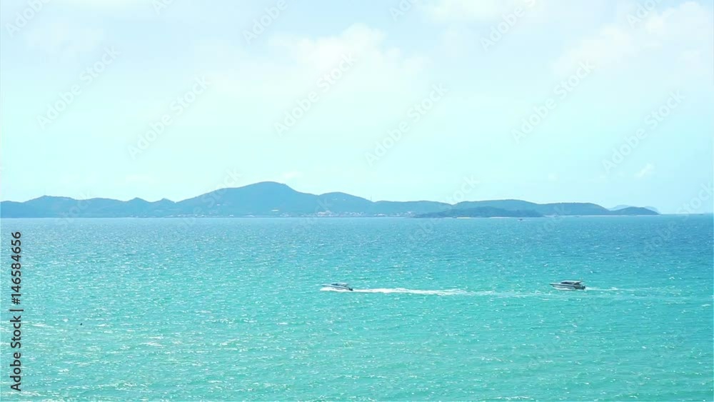 Two speed Boat on the sea Two speed Boat on the sea