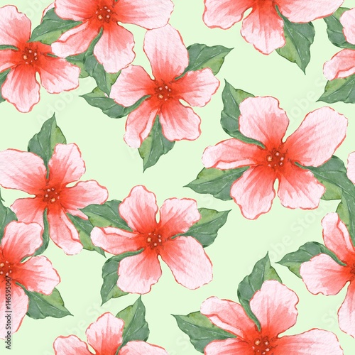 Floral pattern.Watercolor illustration. Background with flowers