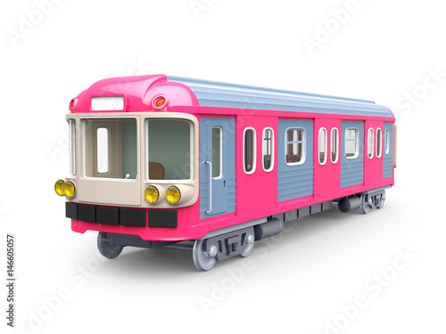 subway train pink