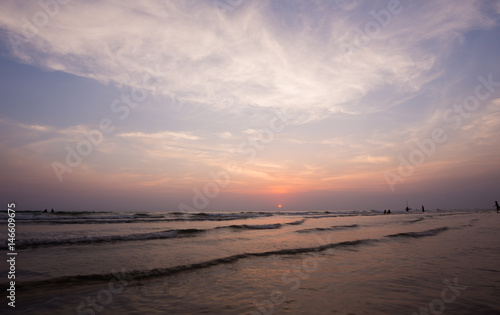 Sunset on a beach