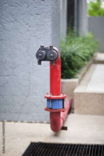 Fire hydrant on pavement 