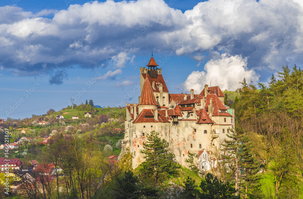 Medieval Bran castle, Brasov landmark, Transylvania, Romania.