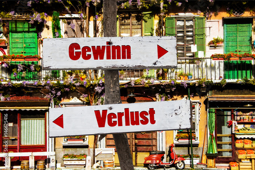 Schild 217 - Gewinn photo