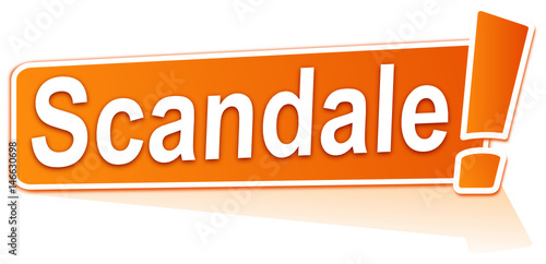 scandale sur étiquette orange