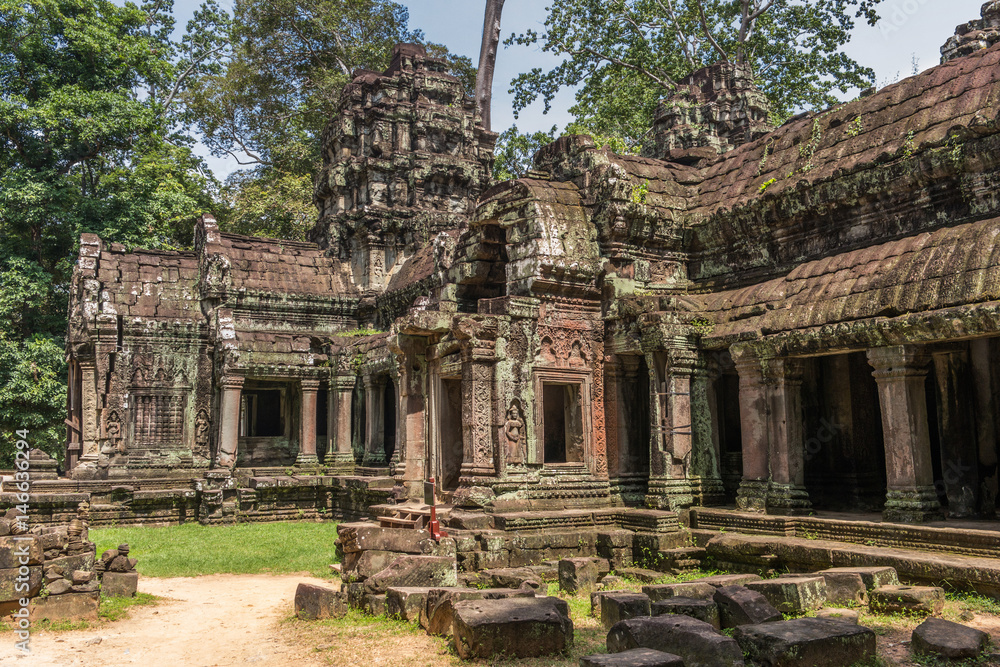 Ta Prohm temple in Angkor, Siem Reap, Cambodia. Ta Prohm temple in Angkor, Siem Reap, Cambodia.