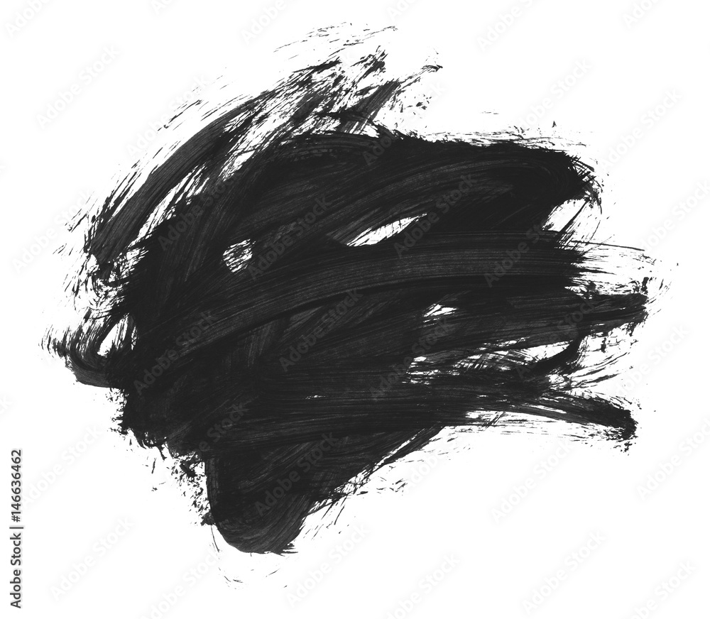 Brush stroke and texture. Smear brush on a white background. Brush stroke and texture. Smear brush on a white background.