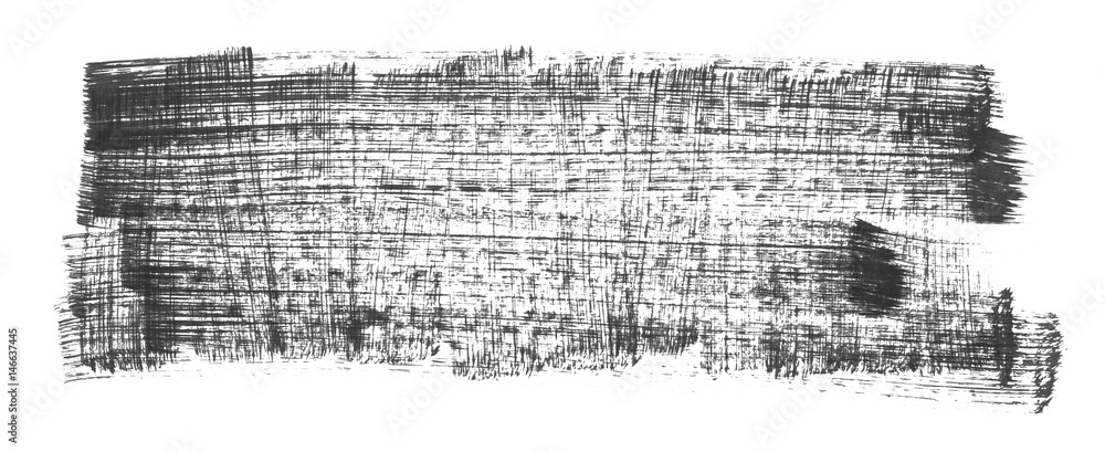 Obraz premium Brush stroke and texture. Smear brush on a white background.