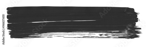 Brush stroke and texture. Smear brush on a white background.