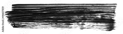 Brush stroke and texture. Smear brush on a white background.