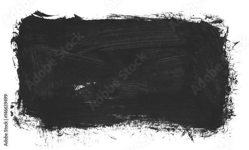 Brush stroke and texture. Smear brush on a white background.