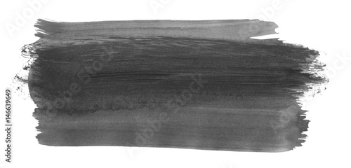 Brush stroke and texture. Smear brush on a white background.