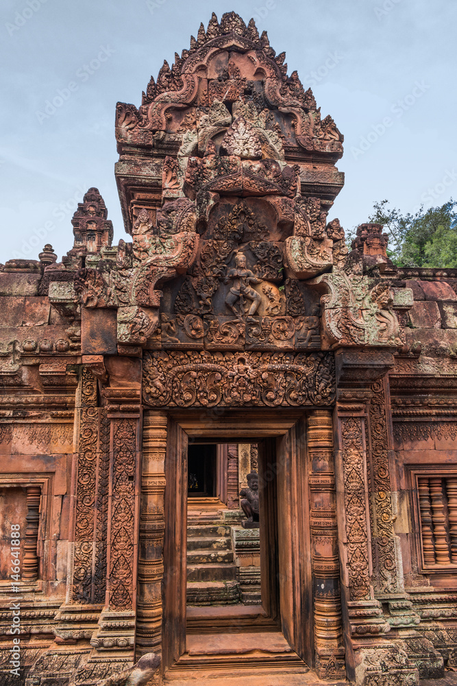 Naklejka premium Banteay Srei Temple, Angkor area, Cambodia