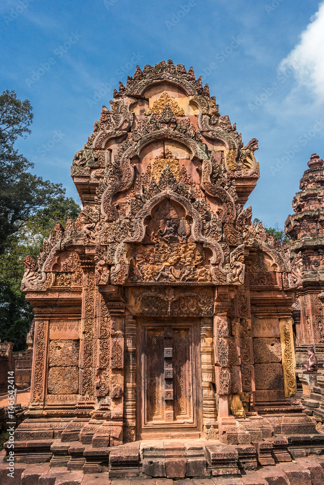 Naklejka premium Banteay Srei Temple, Angkor area, Cambodia