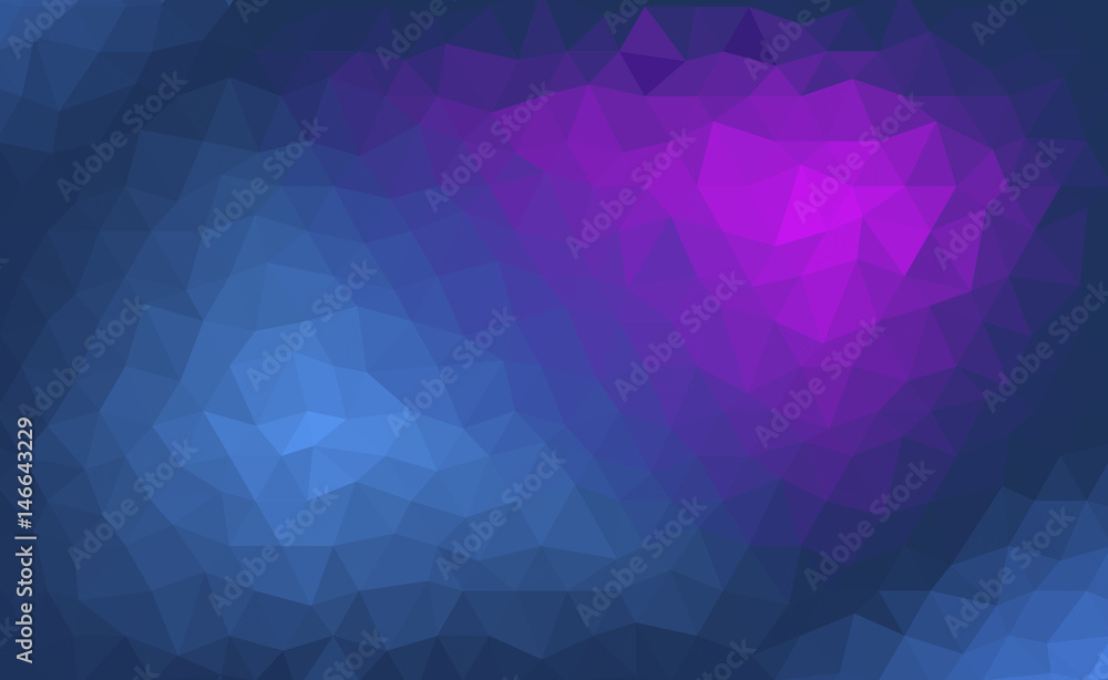 Abstract blue and purple polygonal background